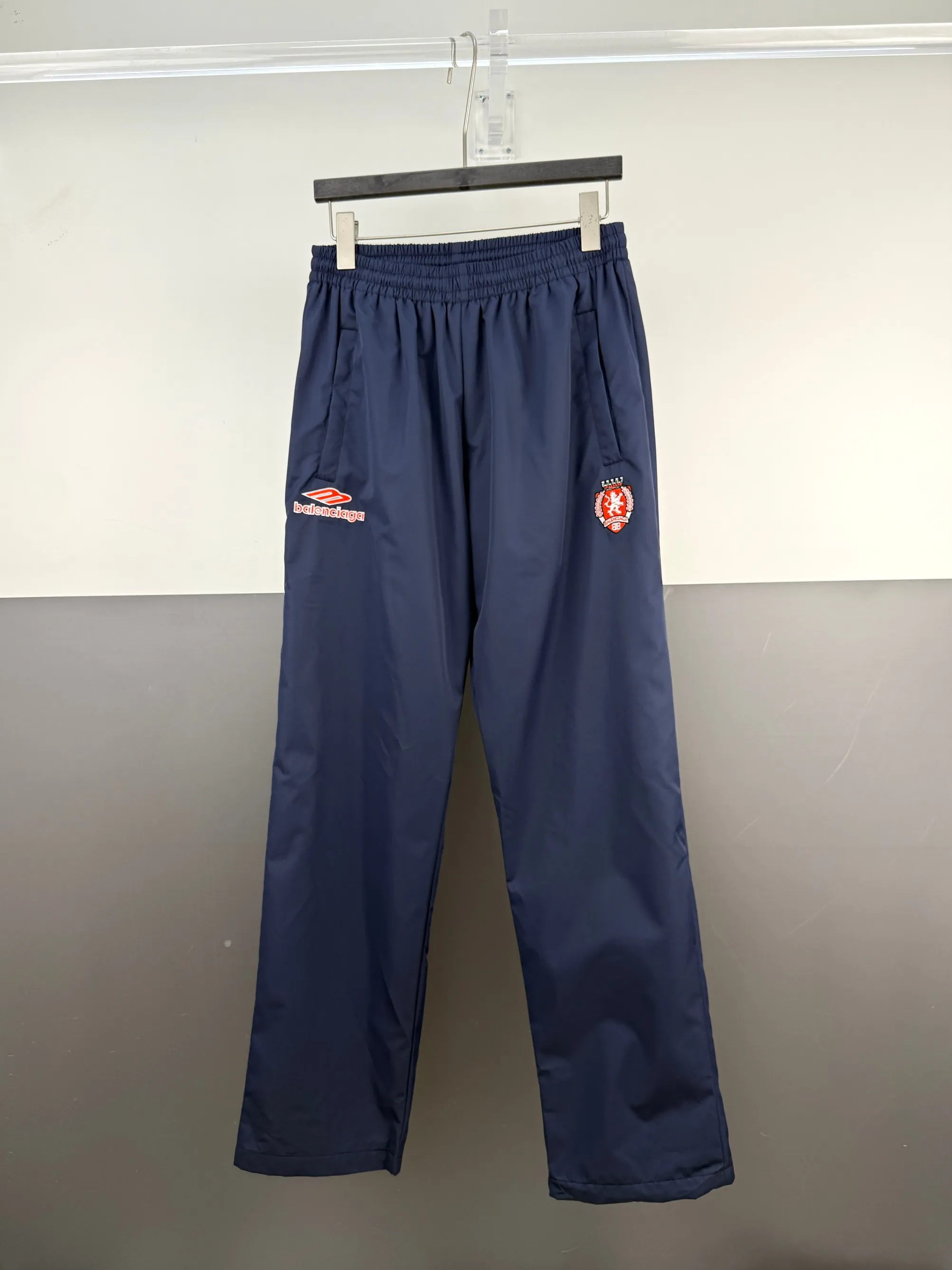 Balenciaga Paris FOOTBALLSeries 3B logo embroidered sports trousers S/M/L/XL